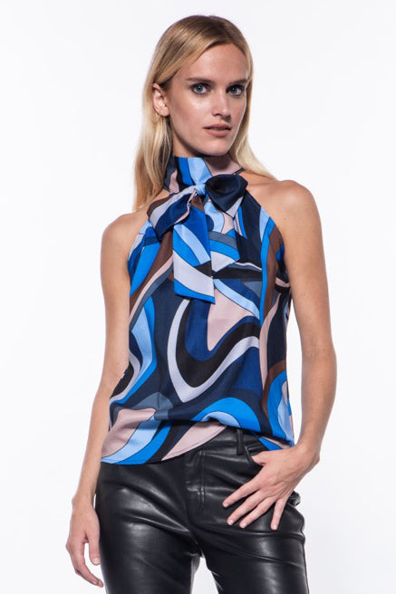 Karina Luxury Print Halter Top