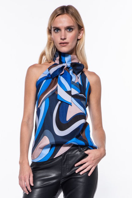 Karina Luxury Print Halter Top
