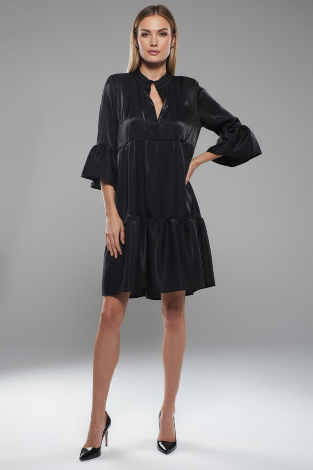 Ina Luxe Tiered Mini Dress