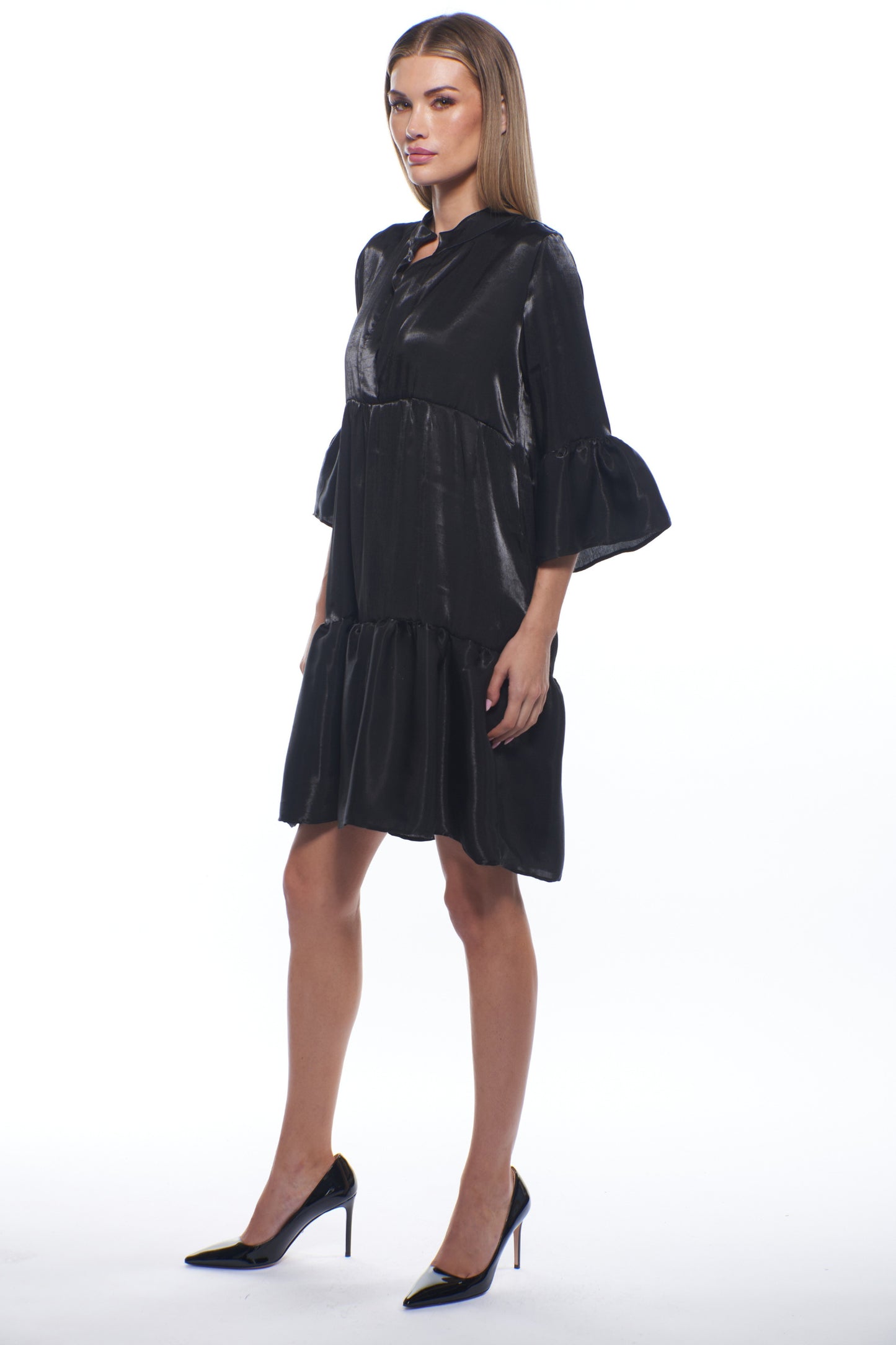 Ina Luxe Tiered Mini Dress