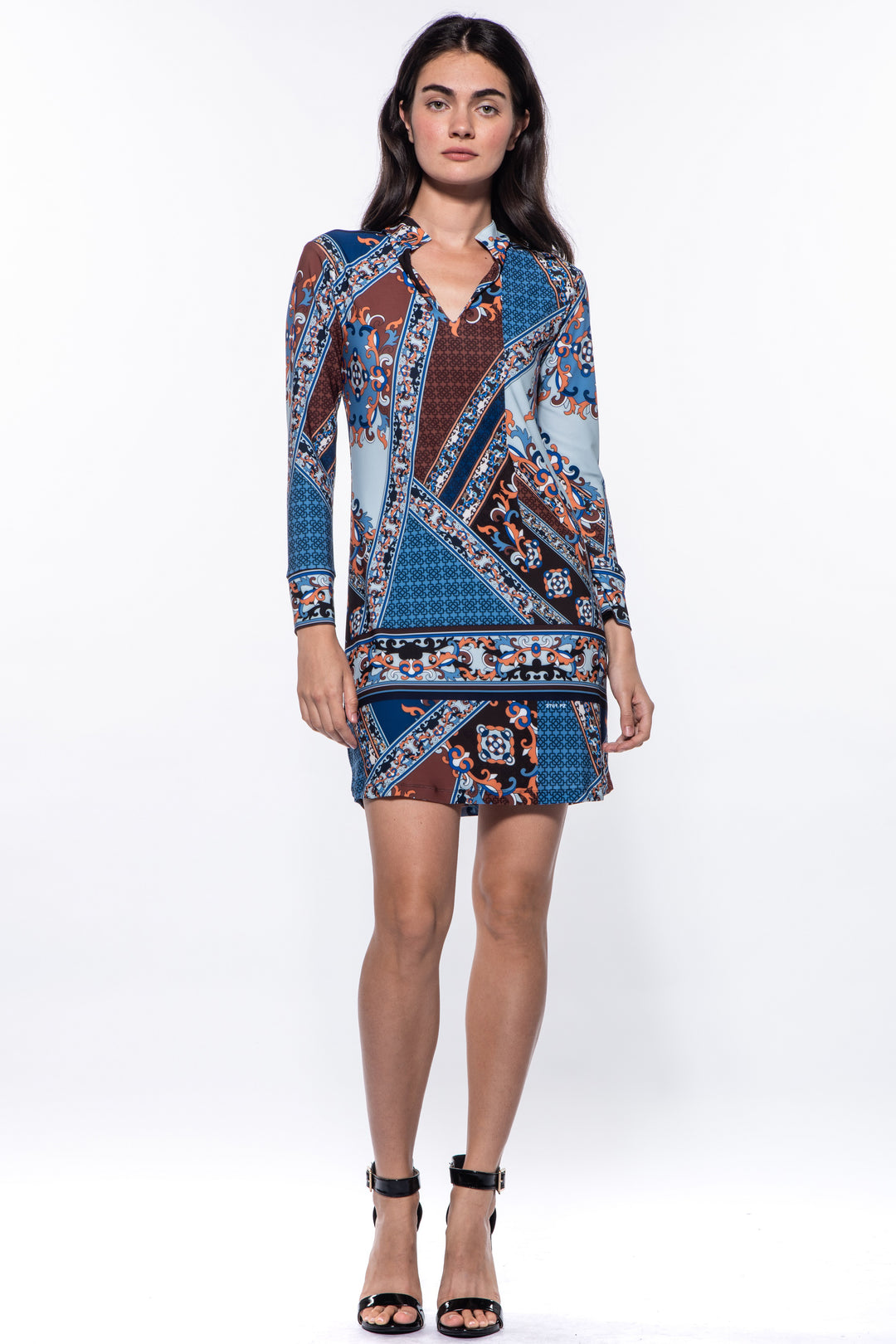 Alumi Persian Patchwork Tunic Mini Dress