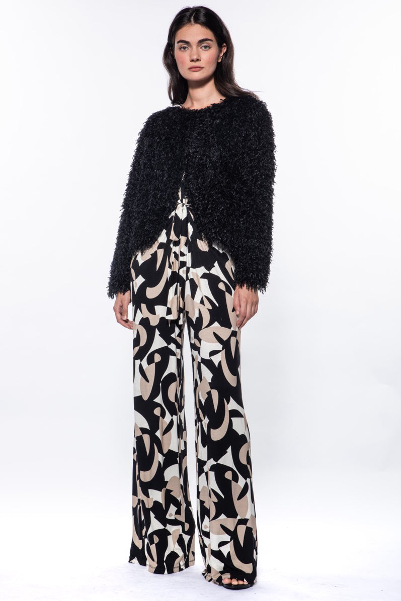 Tina Textured Cropped Bolero Jacket