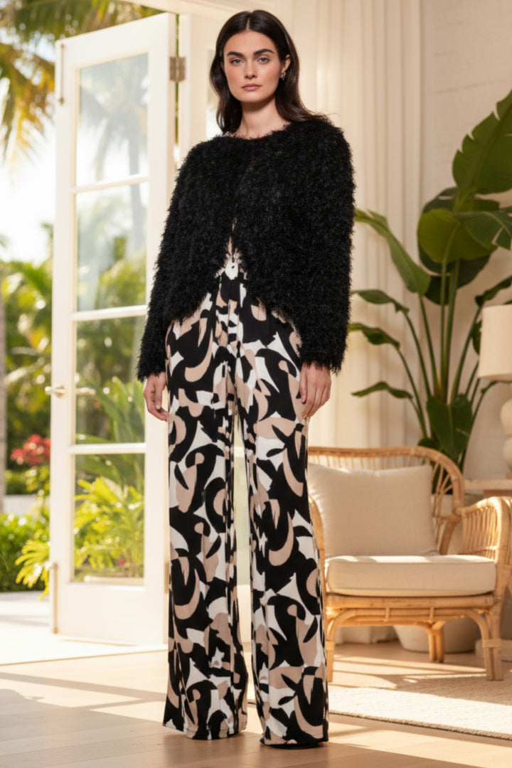 Tina Textured Cropped Bolero Jacket