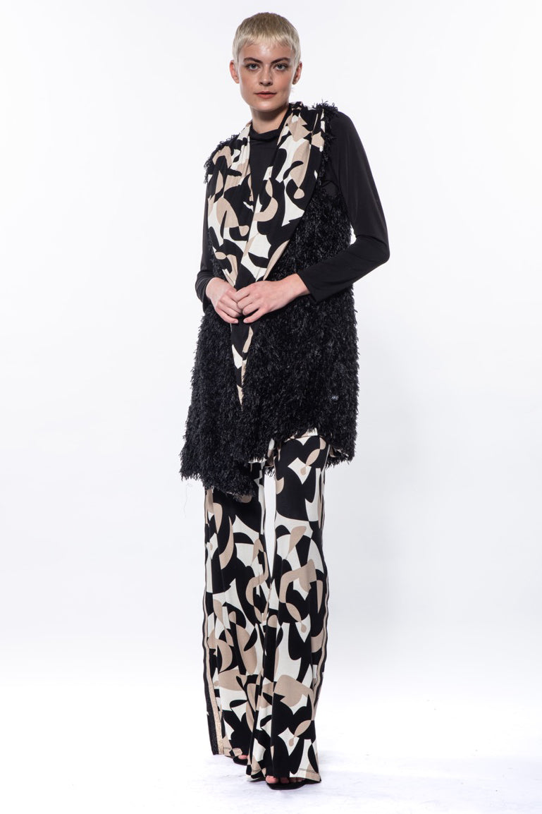 Tula Pucci Fall Shag Reversible Vest