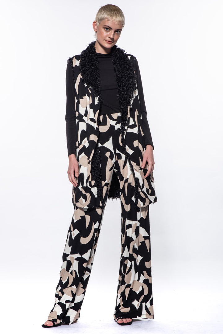 Tula Pucci Fall Shag Reversible Vest