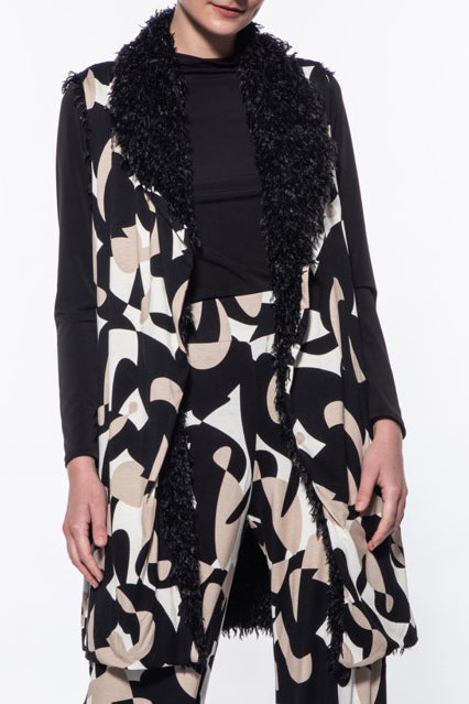 Tula Pucci Fall Shag Reversible Vest