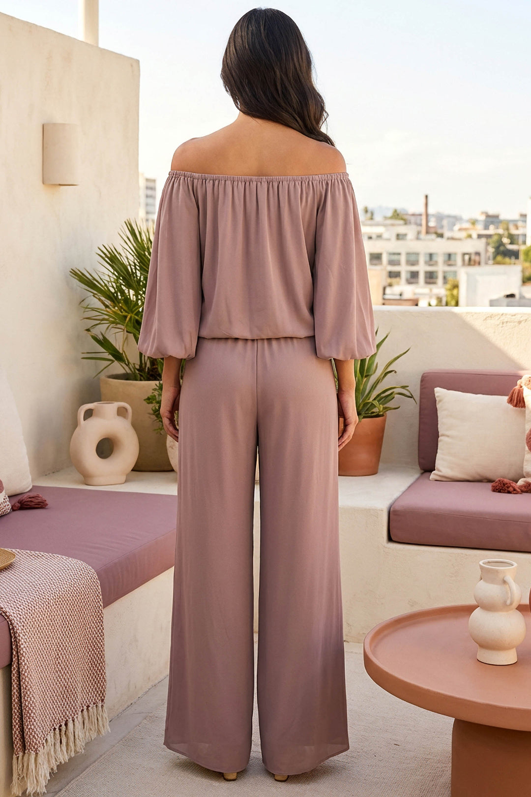 Luna Off the Shoulder Tie Hem Top