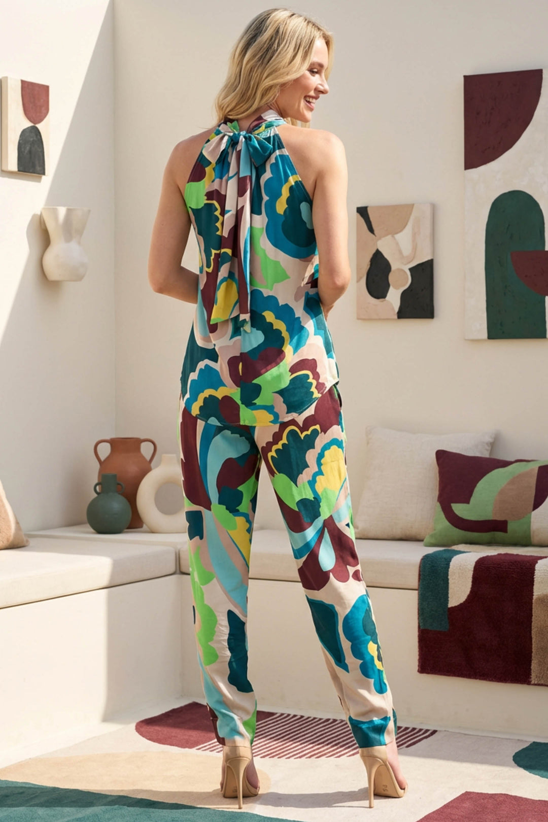 Jace Adore Print Tapered Pants