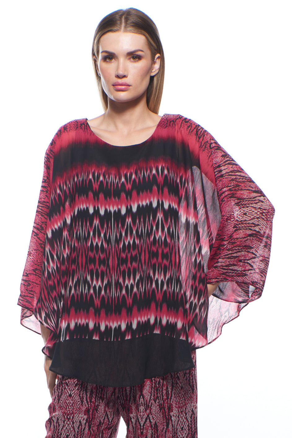 Clair Sheer Layered Reversible Purina Top