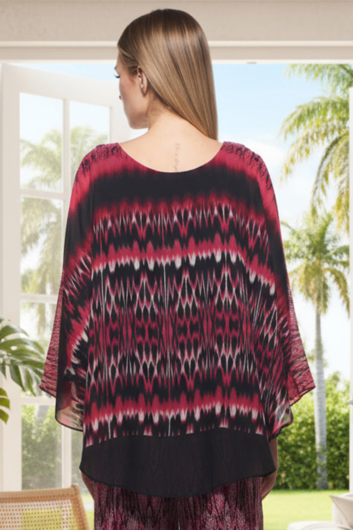 Clair Sheer Layered Reversible Purina Top | Julian Chang