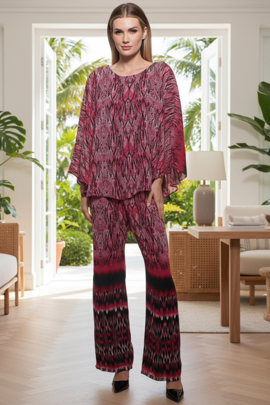 Clair Sheer Layered Reversible Purina Top | Julian Chang