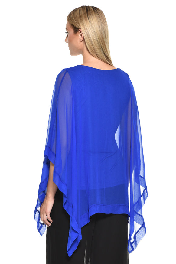 Penelope Sheer Asymmetrical Caftan Top