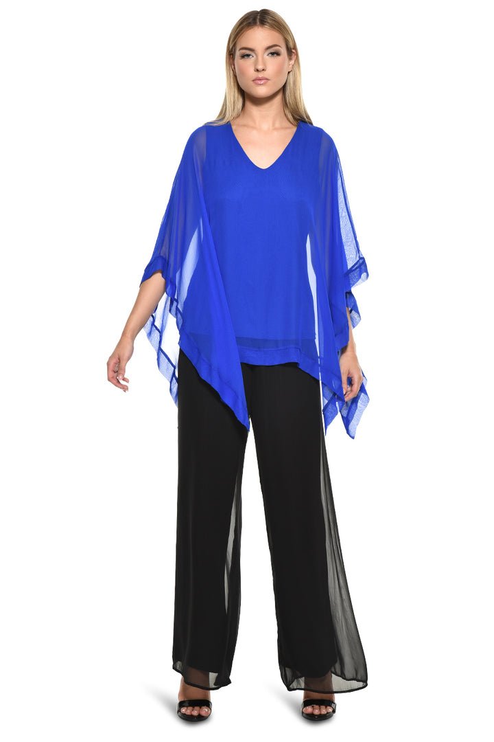 Penelope Sheer Asymmetrical Caftan Top