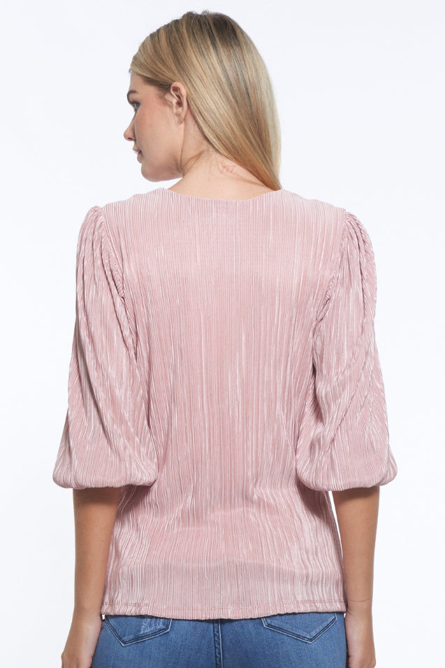 Gale Ultra Soft Plissé Blouse