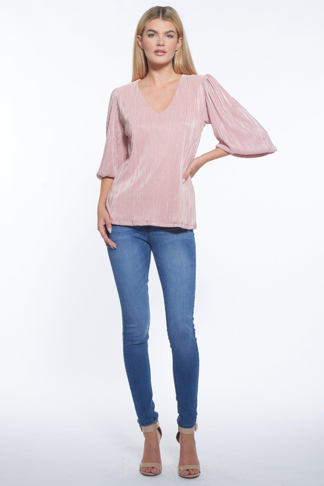 Gale Ultra Soft Plissé Blouse