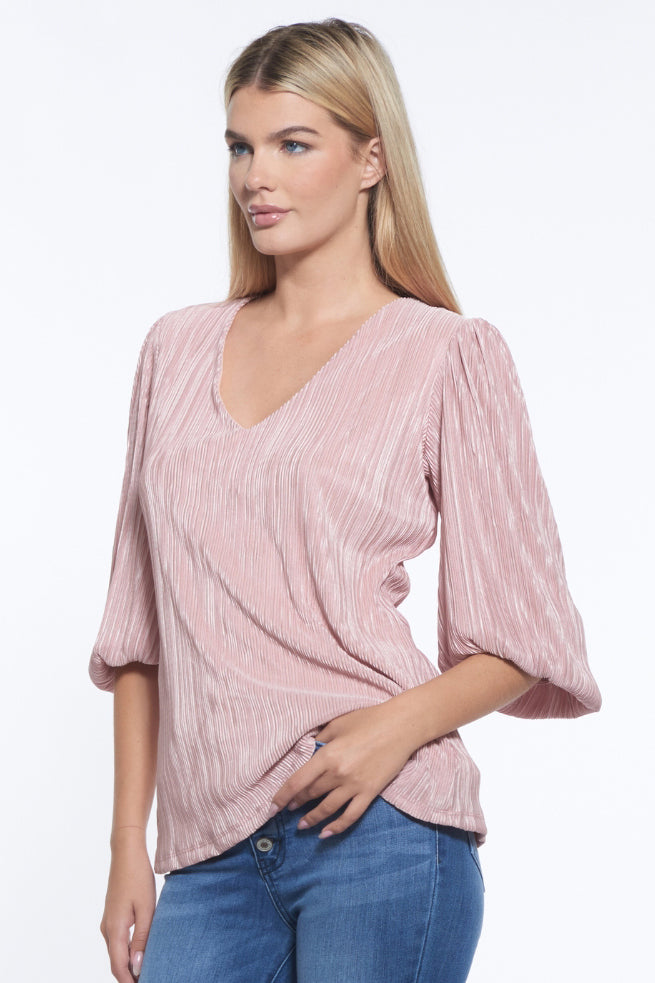 Gale Ultra Soft Plissé Blouse