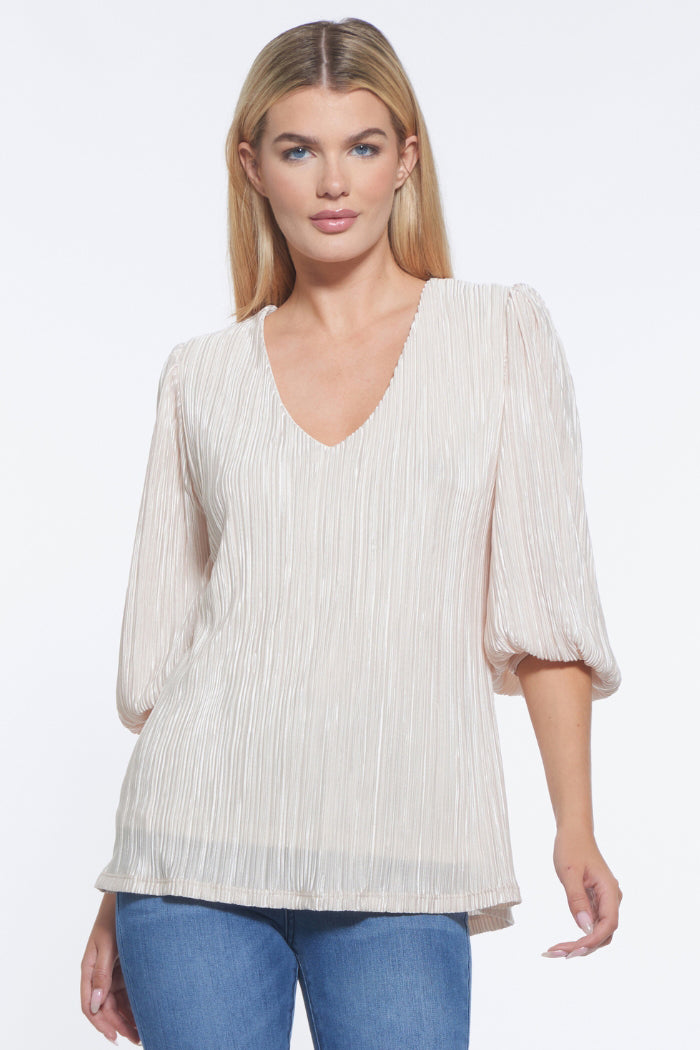 Gale Ultra Soft Plissé Blouse