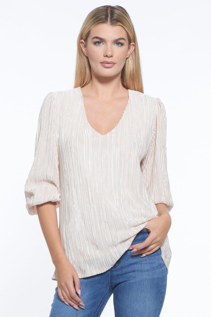 Gale Ultra Soft Plissé Blouse