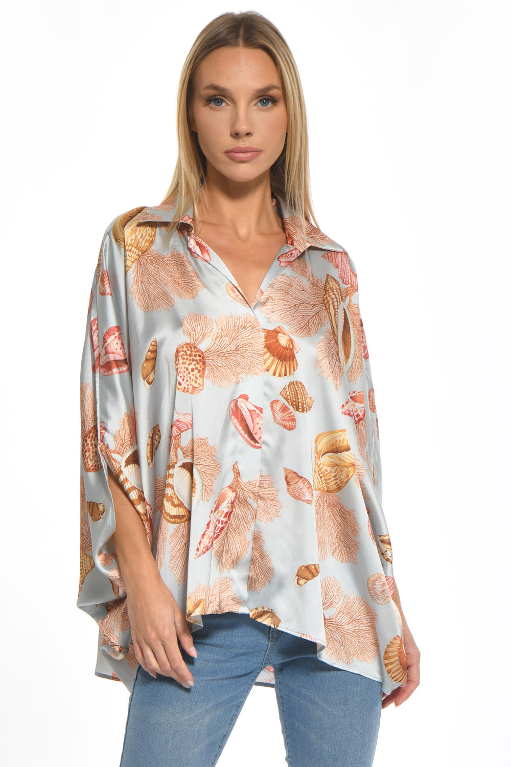 Audry Collared Tunic Top