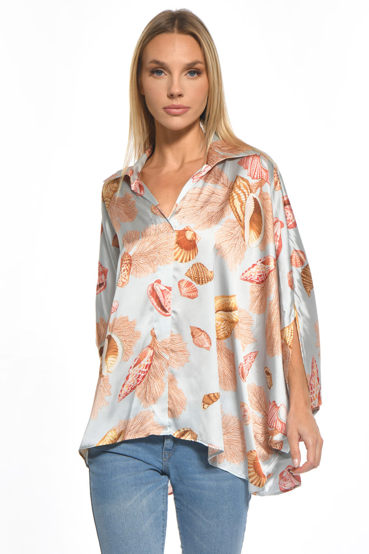 Audry Collared Tunic Top
