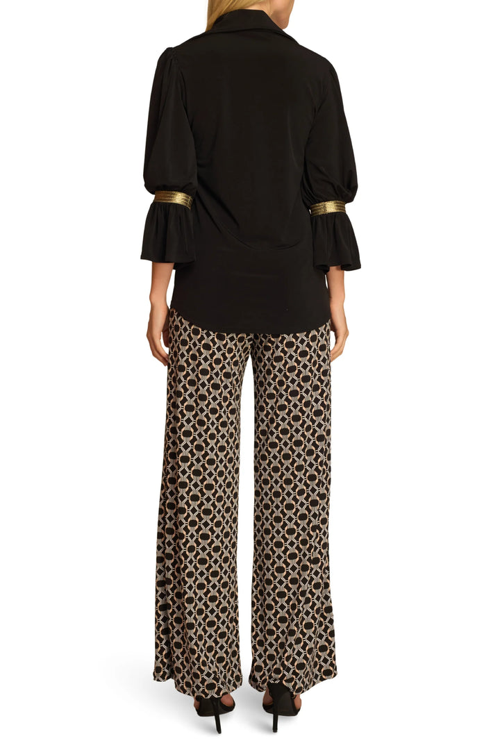 Oro Ruffled Sleeve Signature Top