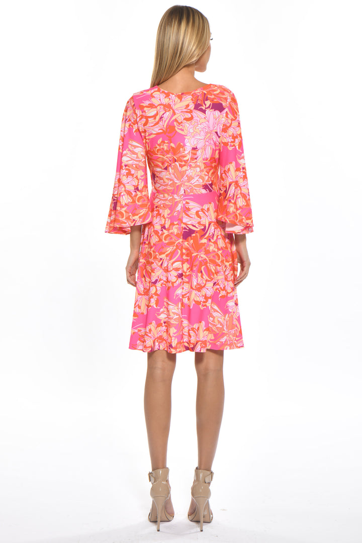 Frank Printed V-Neck Midi Dress