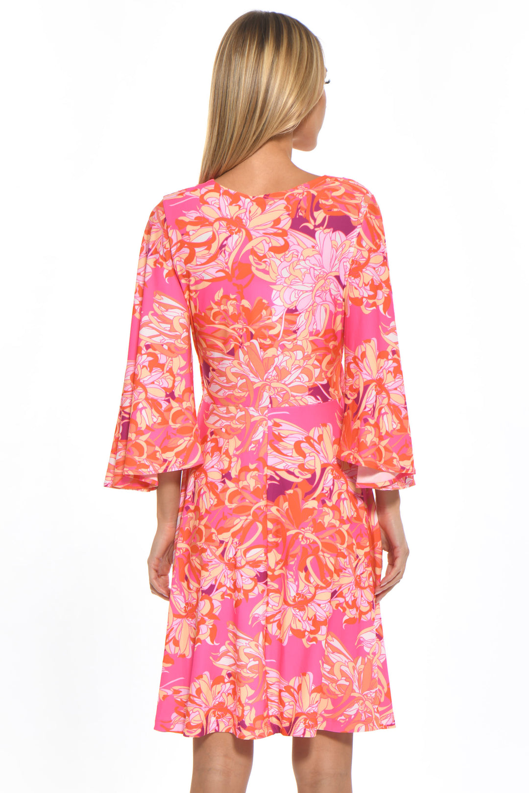 Frank Printed V-Neck Midi Dress