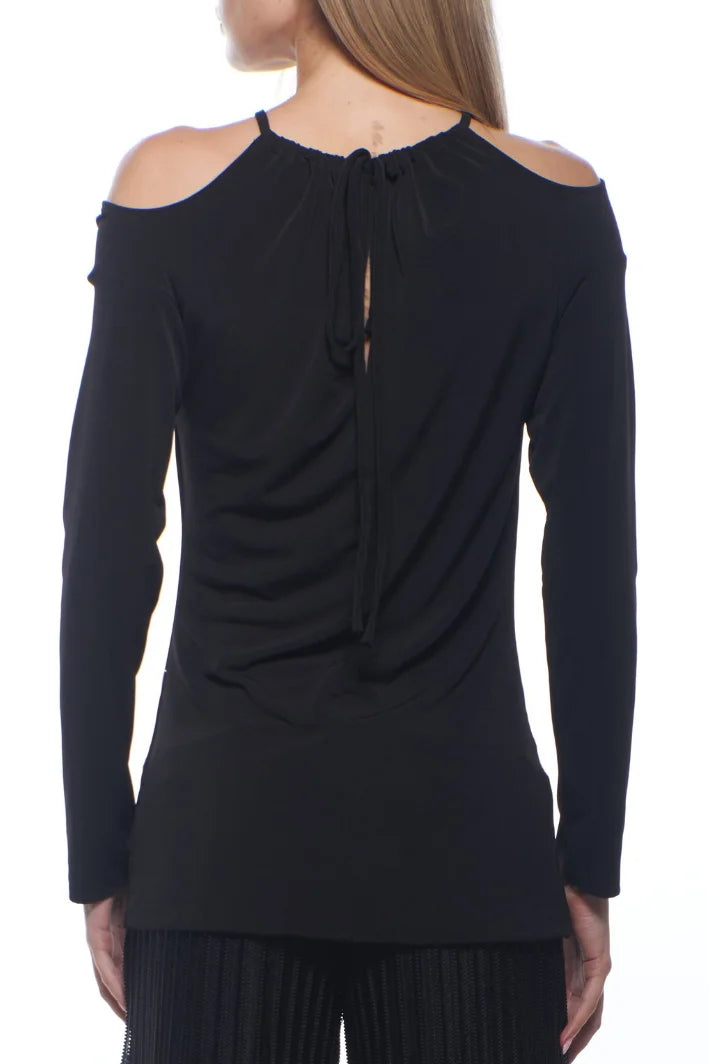 Zola Cold Shoulder Fitted Long Sleeve Top