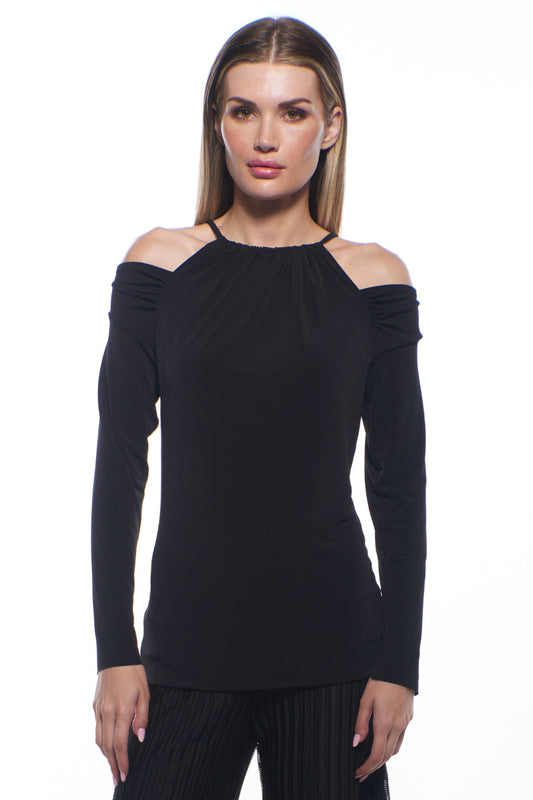 Zola Cold-Shoulder Fitted Top