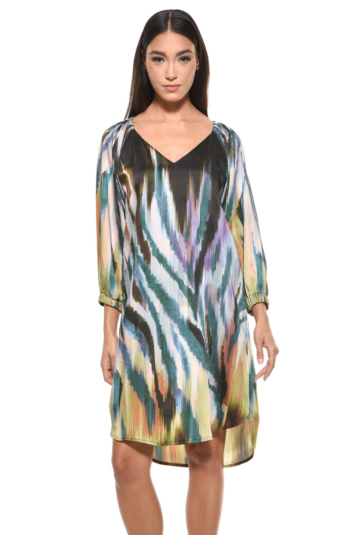 Victoria V-Neck Shift Mini Dress