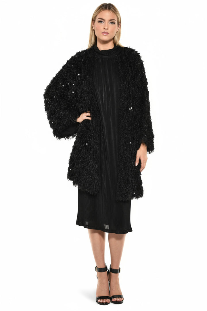 Eli Textured Sequin-Laced Jacket