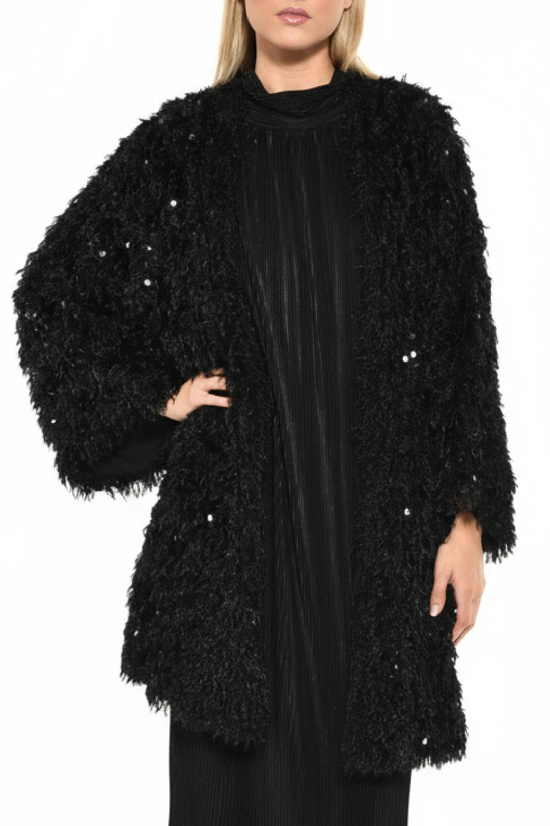 Eli Textured Sequin Laced Jacket