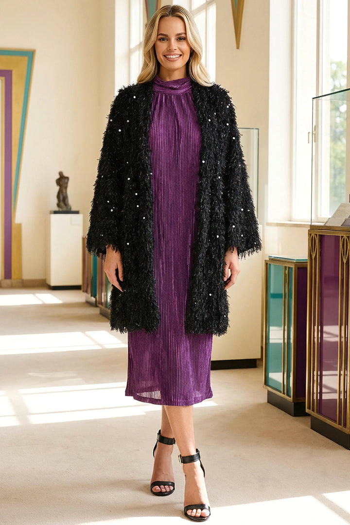 Eli Textured Sequin Laced Jacket