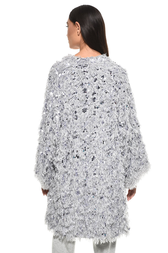 Colina Platinum Mélange Longline Jacket