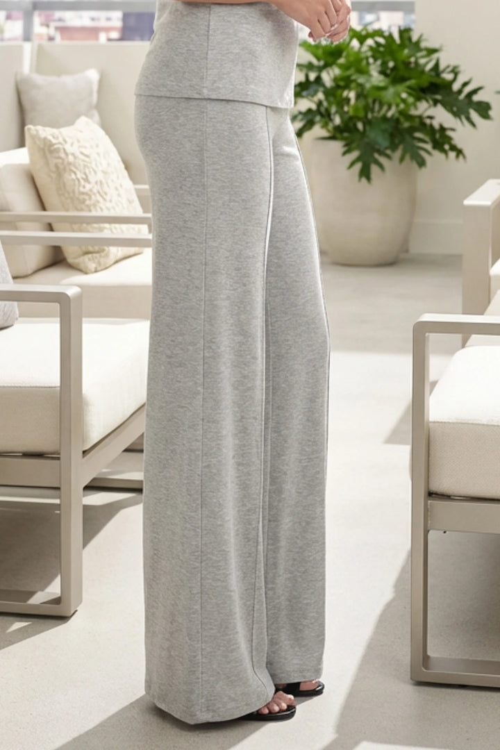 Side view close-up of heathered knit fabric texture.