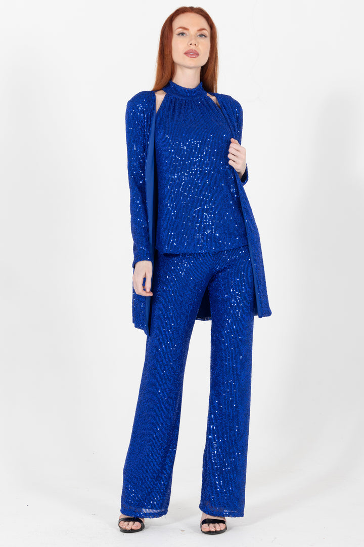 Junior Cobalt Sequin Jacket