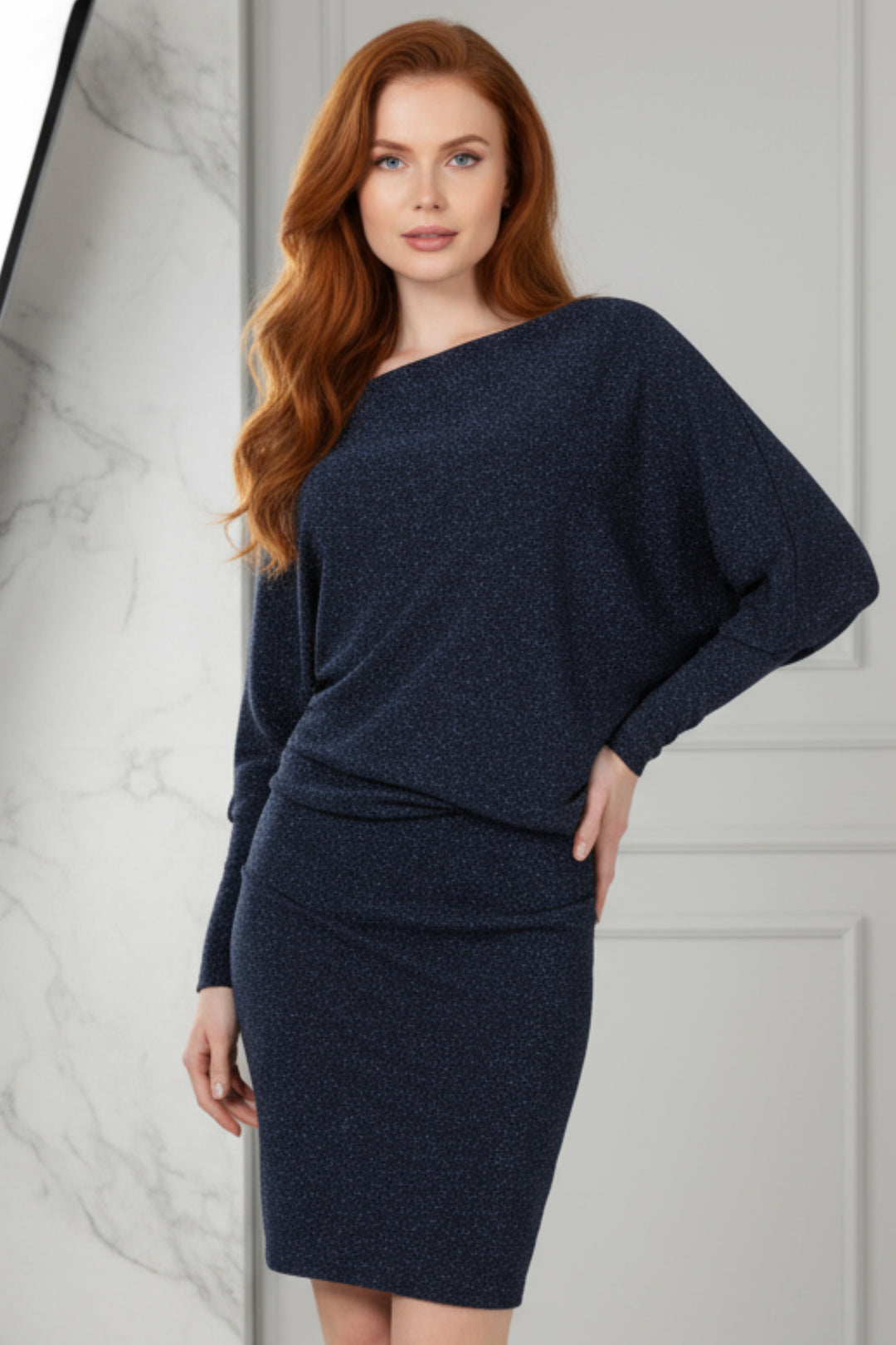 Fashion Dolman Sleeve Bateau Dress | Julian Chang Fashion Dolman Sleeve Bateau Dress | Julian Chang
