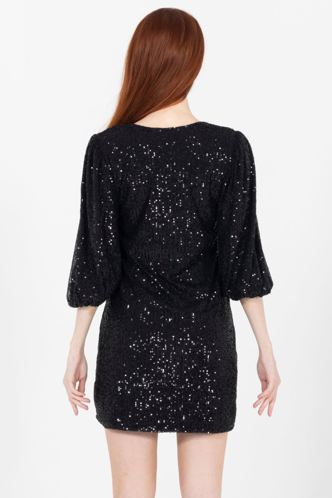 Divine Sequin V-Neck Mini Dress