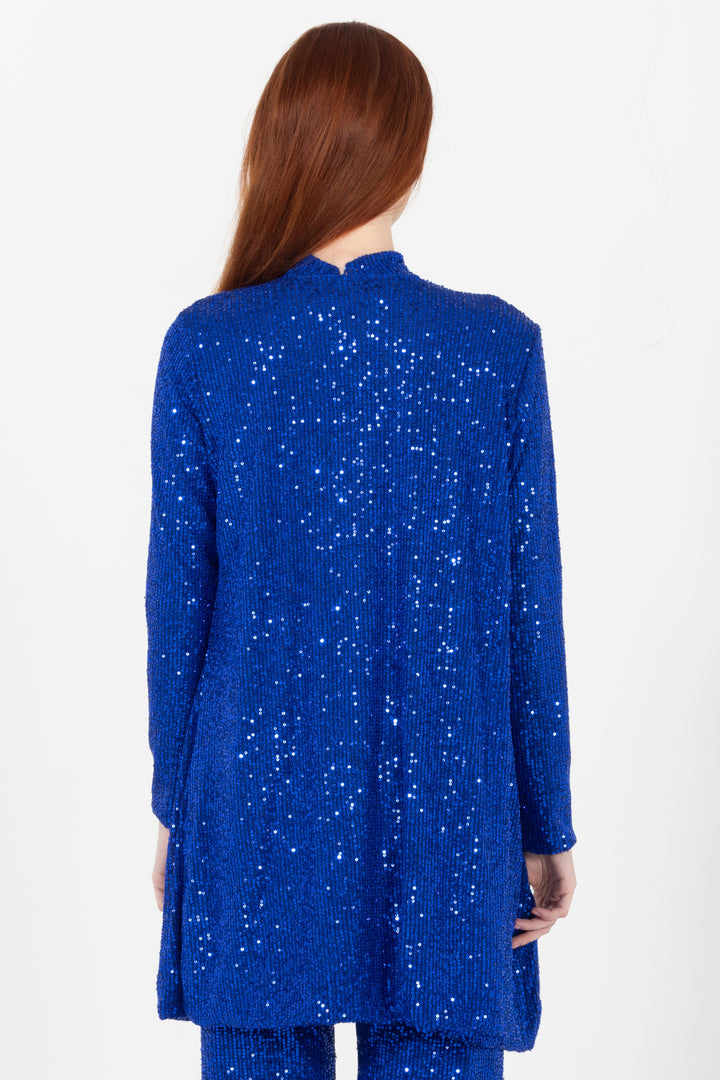 Junior Cobalt Sequin Jacket