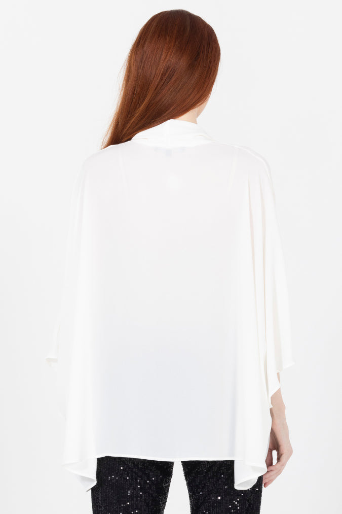 Teo Draped Crossover Luxury Top
