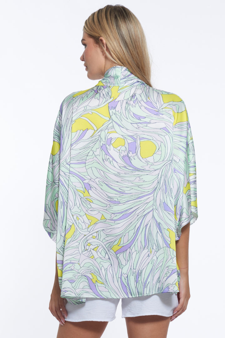 Teo Draped Crossover Signature Top