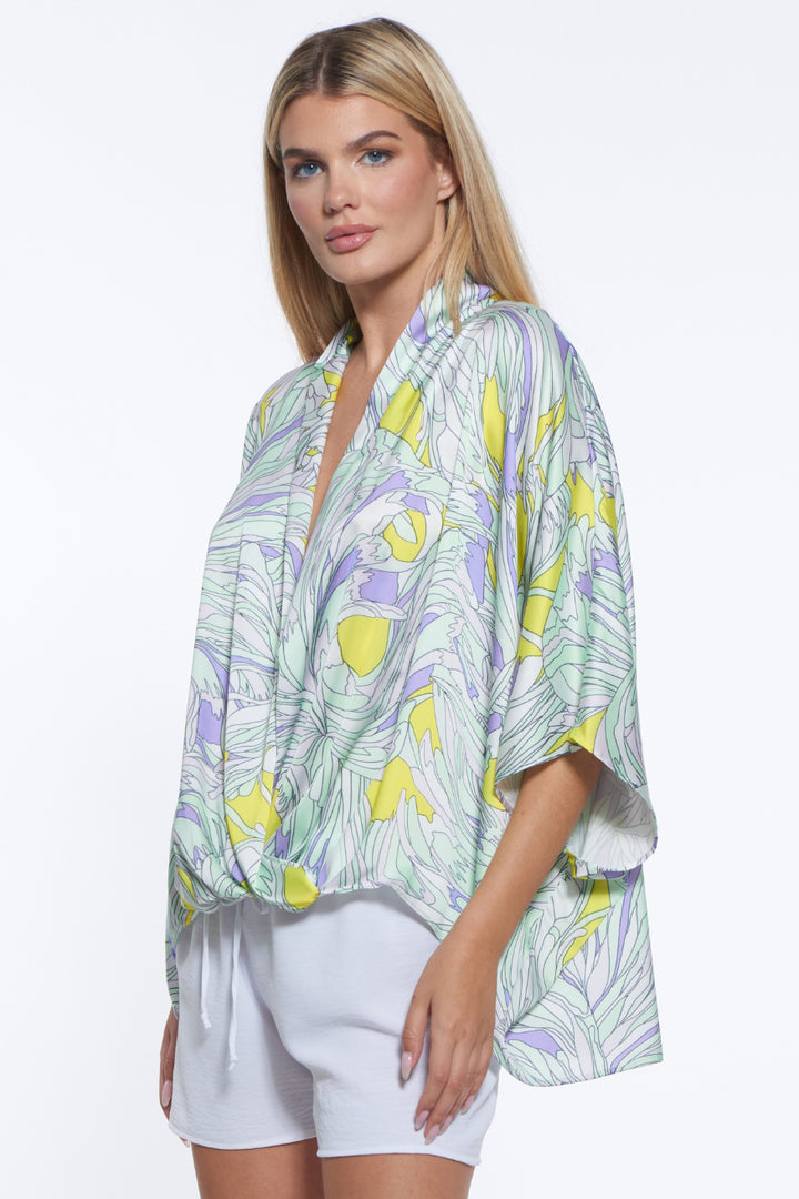 Teo Draped Crossover Signature Top