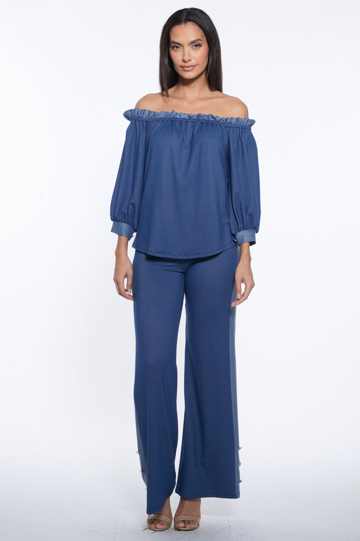 Ofelia Off The Shoulder Denim Top