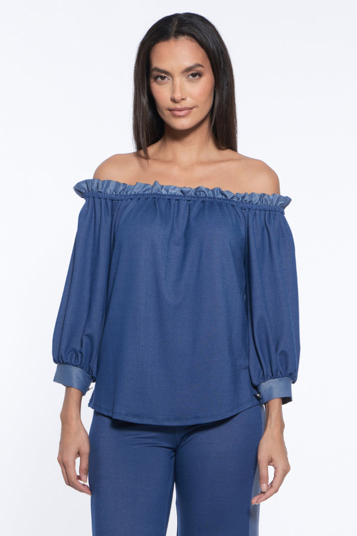 Ofelia Off The Shoulder Denim Top