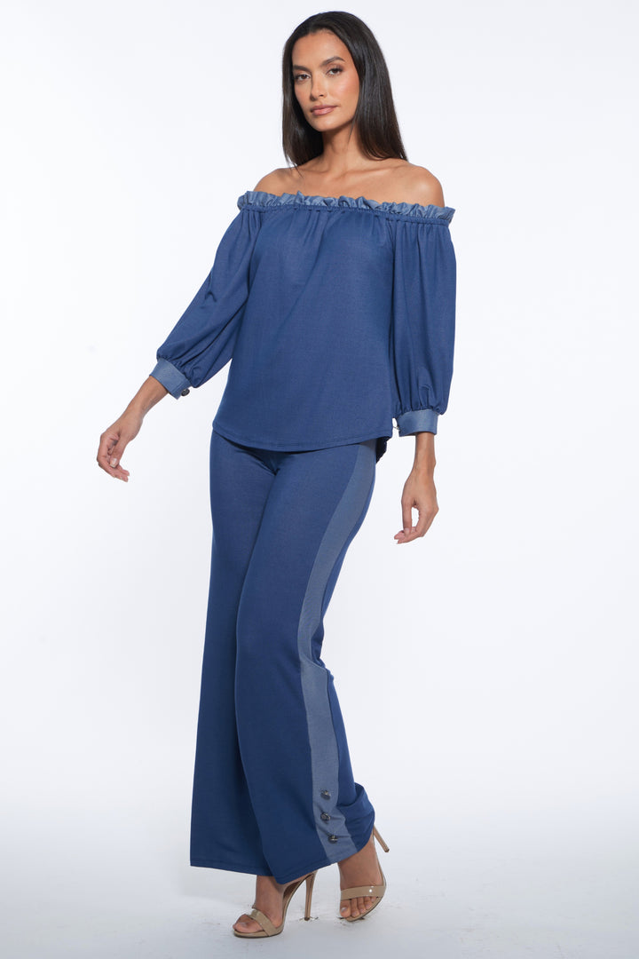 Ofelia Off The Shoulder Denim Top