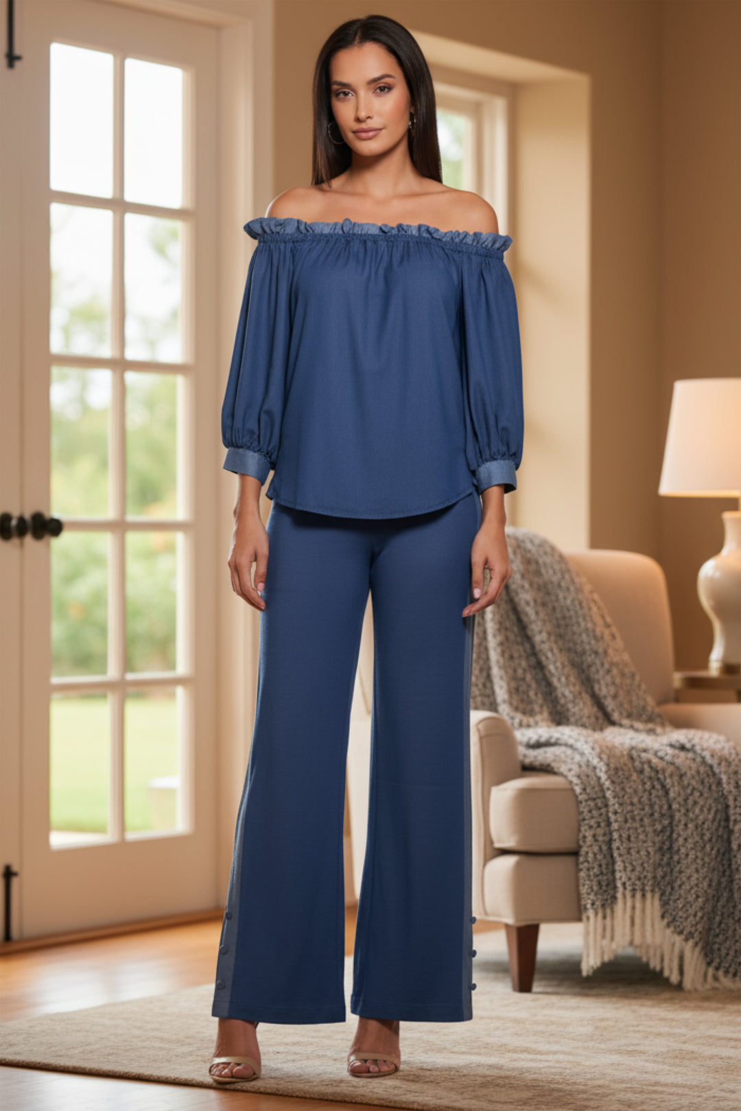 Ofelia Off The Shoulder Denim Top