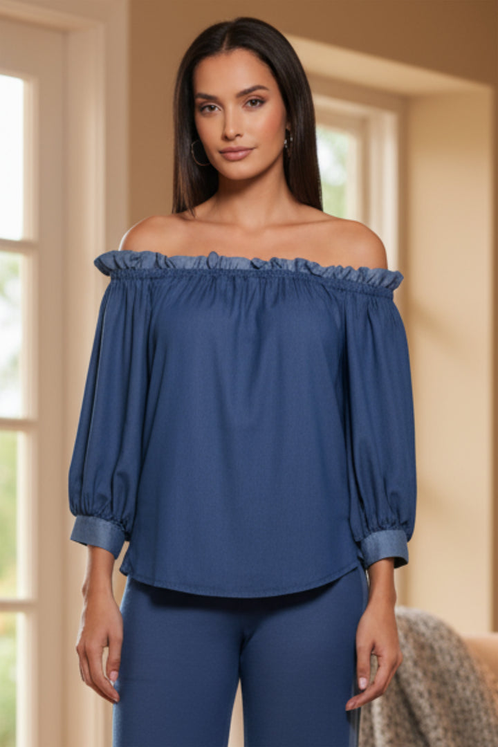 Ofelia Off The Shoulder Denim Top