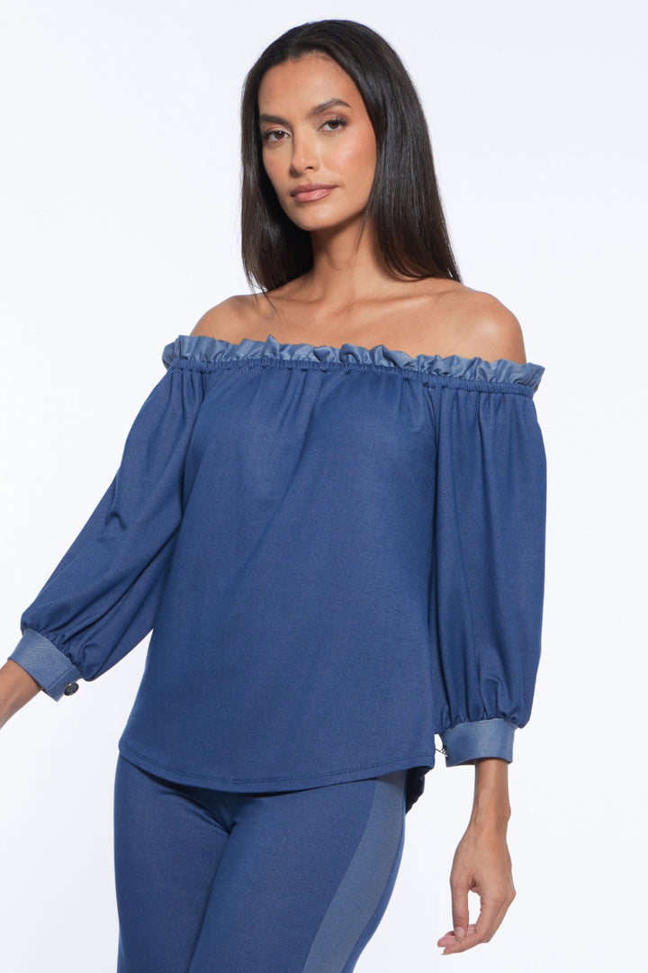Ofelia Off The Shoulder Denim Top