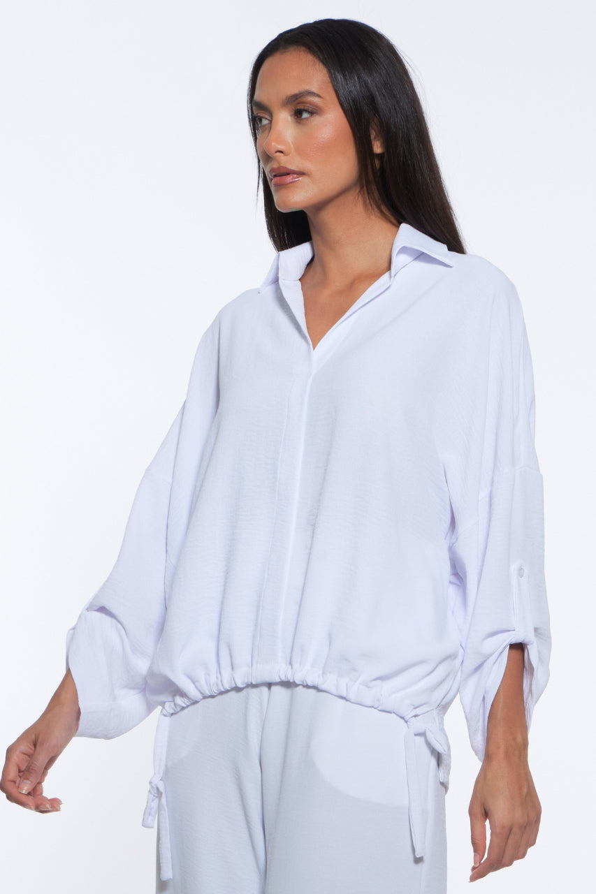 Susan Drawstring Hem Relaxed Top