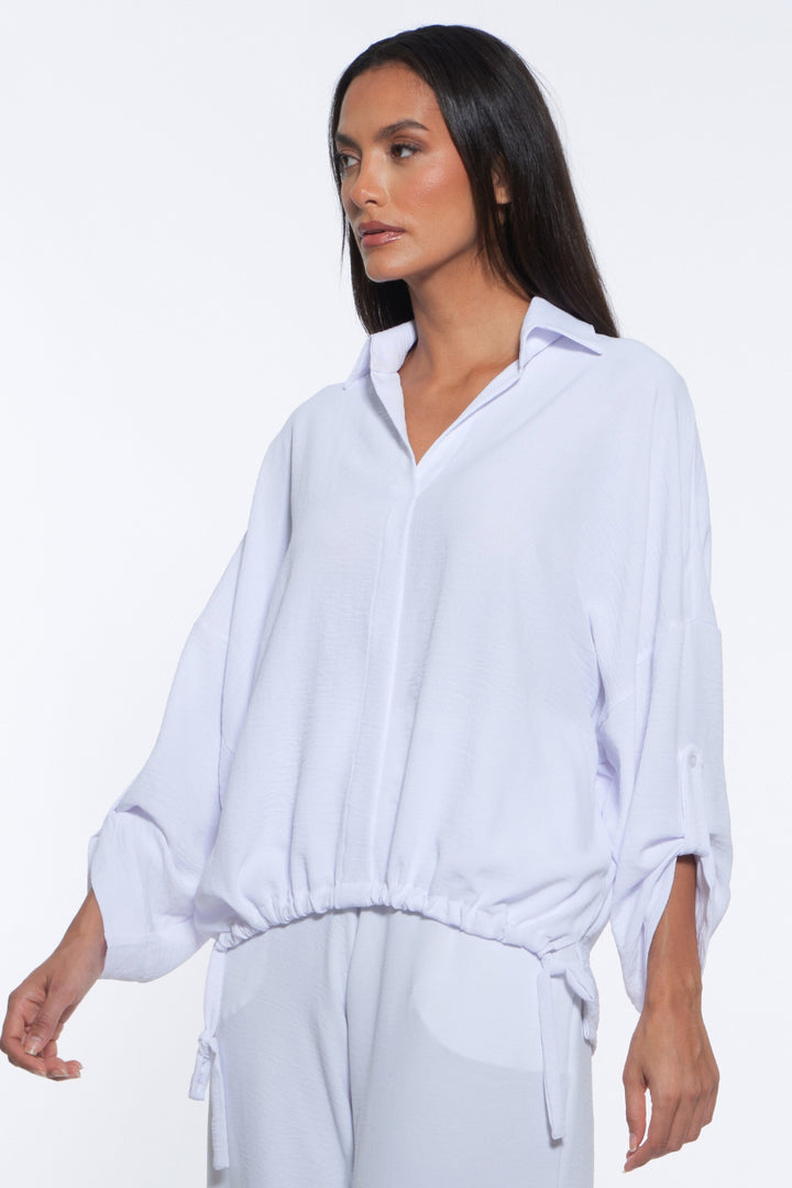 Susan Drawstring Hem Relaxed Top